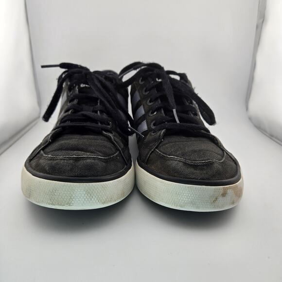 Adidas NEO Mens Size 10 Black Canvas Low Top Sneakers Skate Shoes F38133 11/13 - Picture 3 of 14